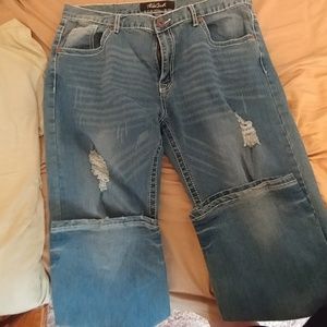 True Luck long distressed jeans